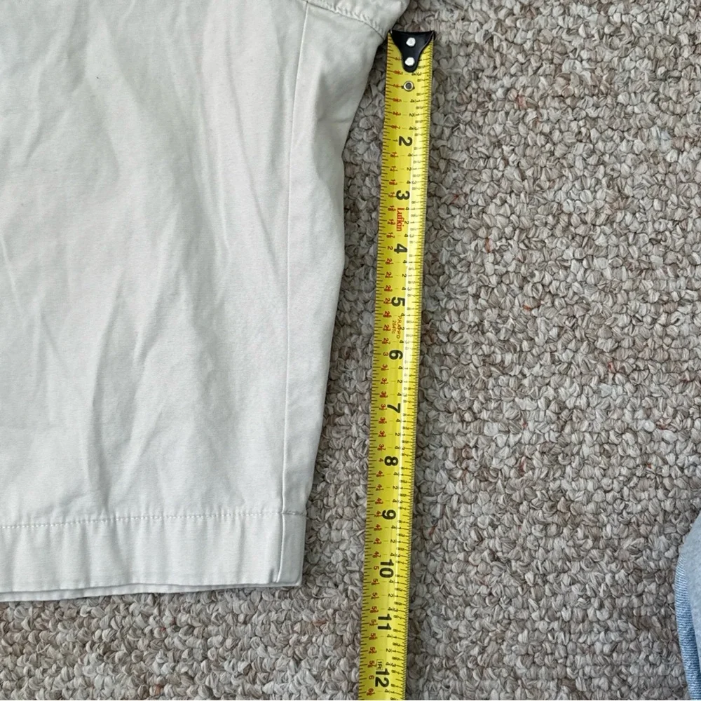 J. Crew Men's Off-White Flat-Front Chino Shorts 34 - Picture 4 of 5
